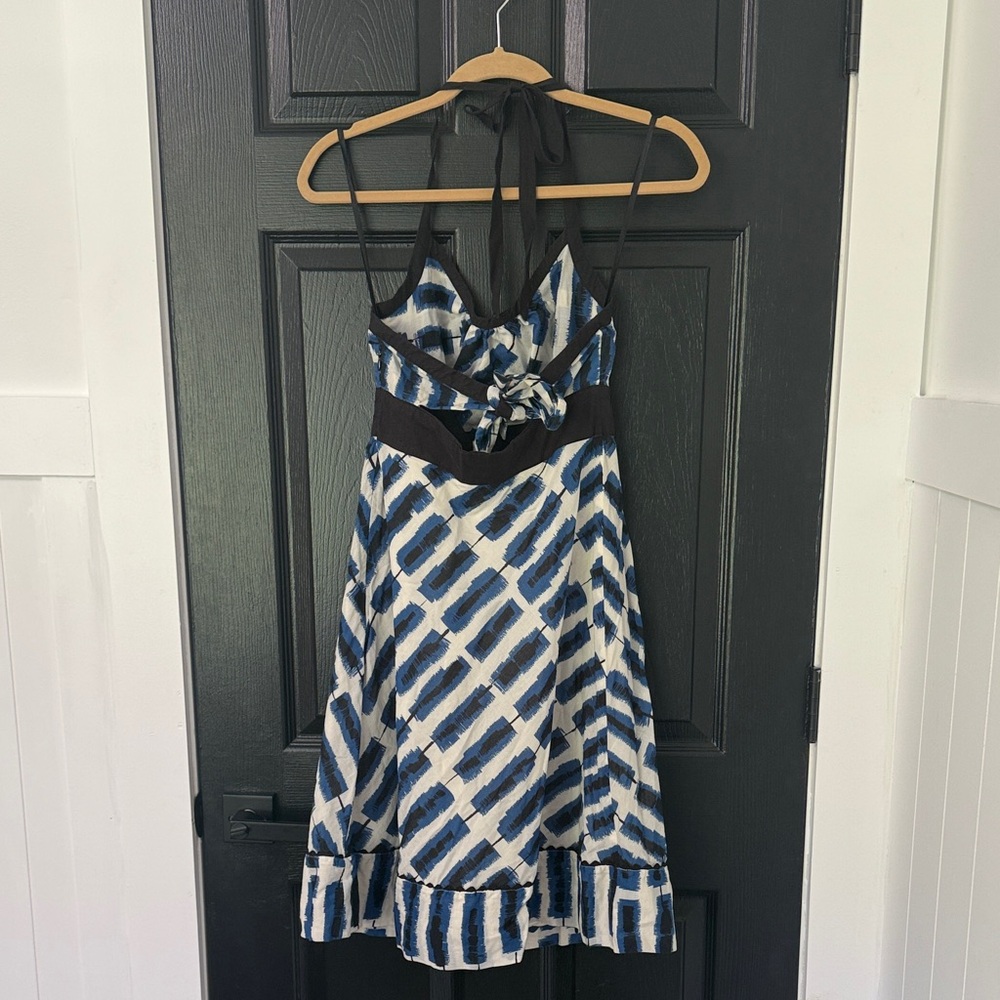 Maeve Anthropologie Navy and Cream Dress - Picture 3 of 3